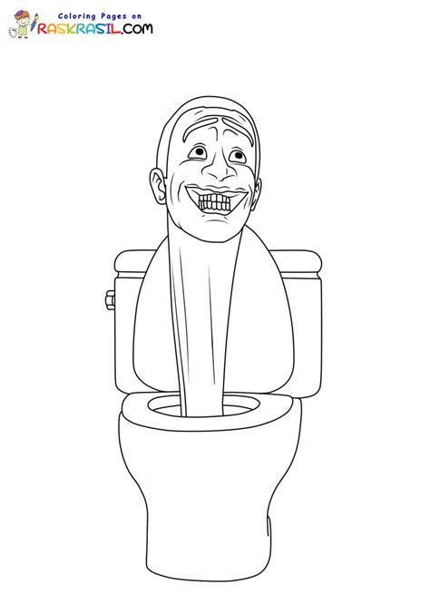 skibidi toilet colouring in|More.